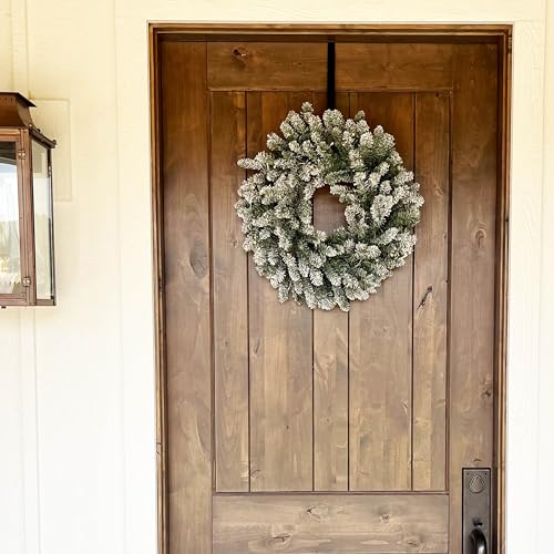 Papyrus 24" Pre-Lit Blue Spruce Artificial Wreath