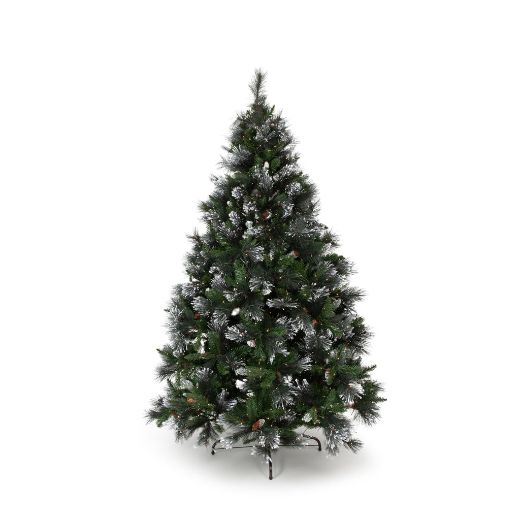 Papyrus 9 ft Pre-Lit Carolina Pine Christmas Tree