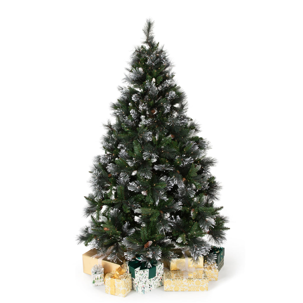 Papyrus 9 ft Pre-Lit Carolina Pine Christmas Tree